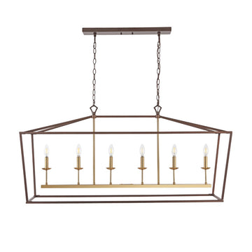 Pagoda Lantern Metal LED Pendant